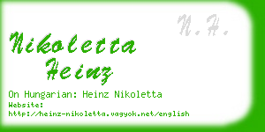 nikoletta heinz business card